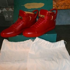 Buscemi 100MM Red Sneakers